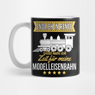 Rente Modelleisenbahn Opa Rentner Hobby Lokführer Mug